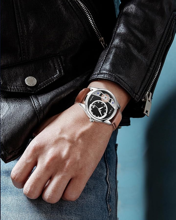 TOMI T-105 Face Gear Luxury Watch – Dual Strap Edition with Date Display & Premium Gift Box