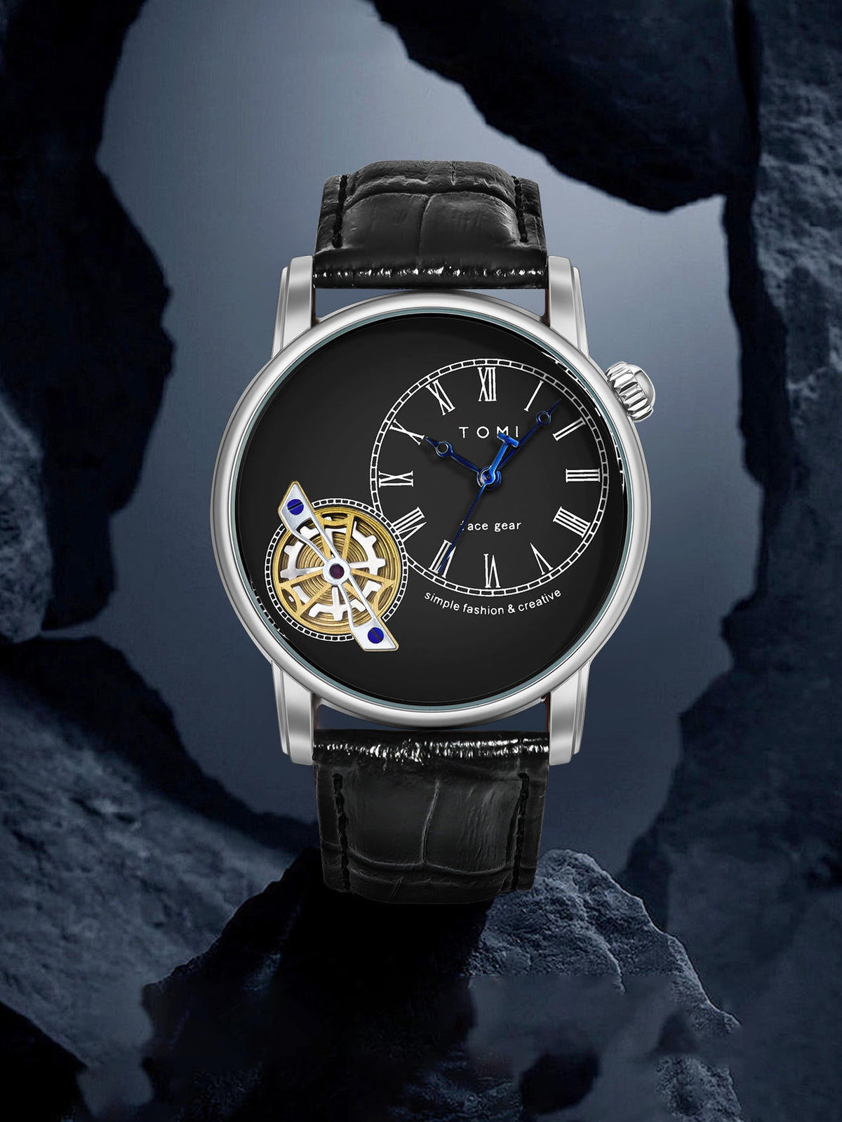 TOMI T-103 Face Gear Dual Strap Watch